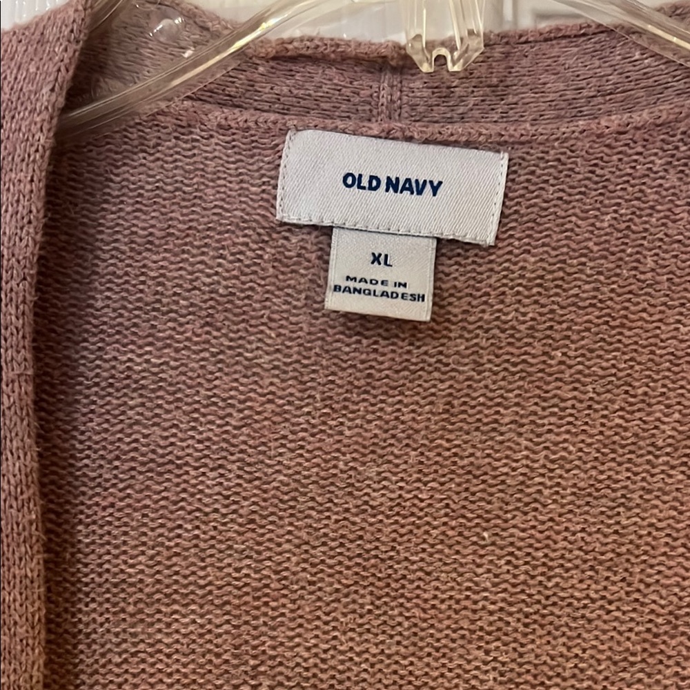 Old Navy Pink Open-Front Cardigan Sweater - Picture 2 of 3